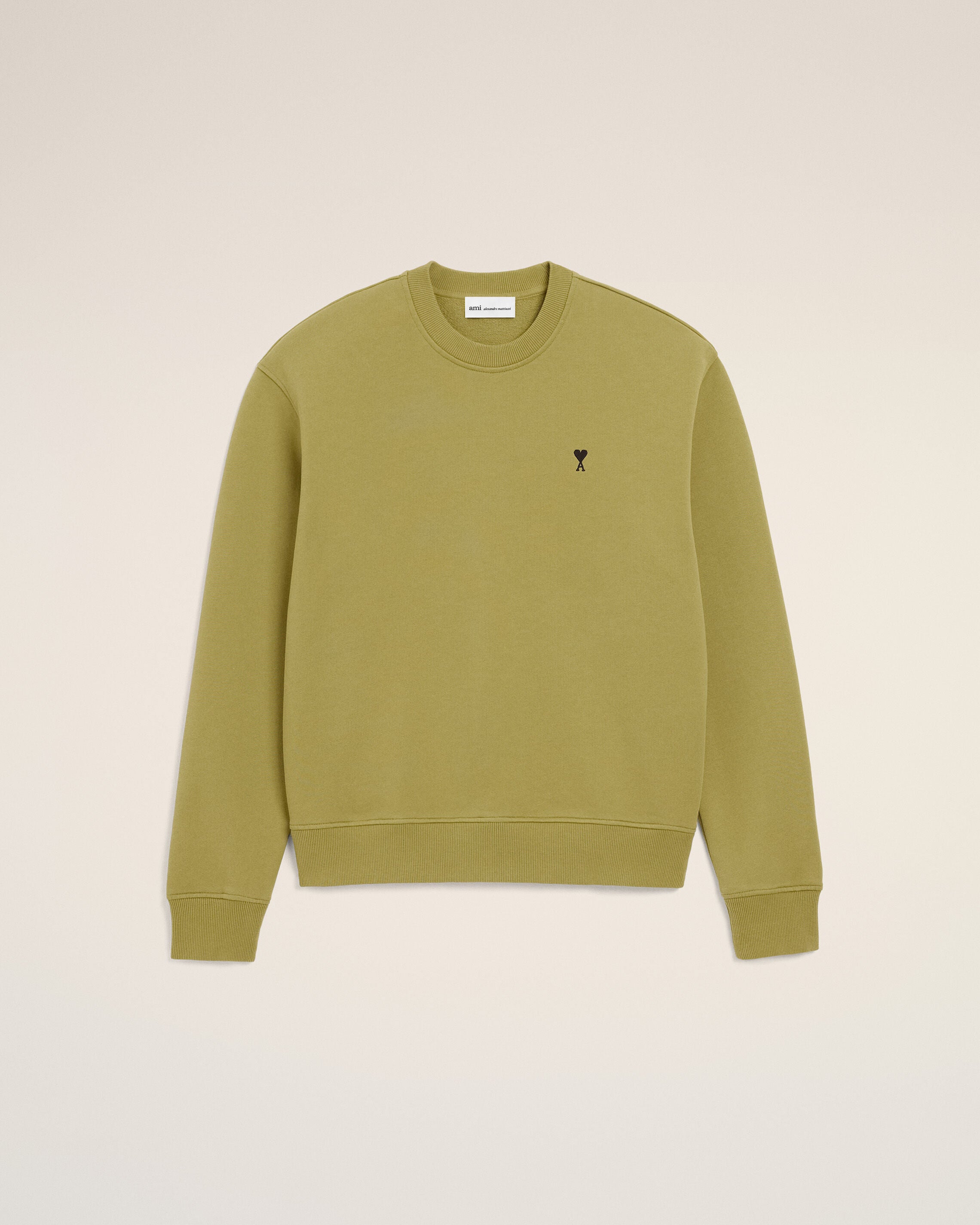 Sudadera Ami De Coeur de algodón verde matcha | Ami Paris