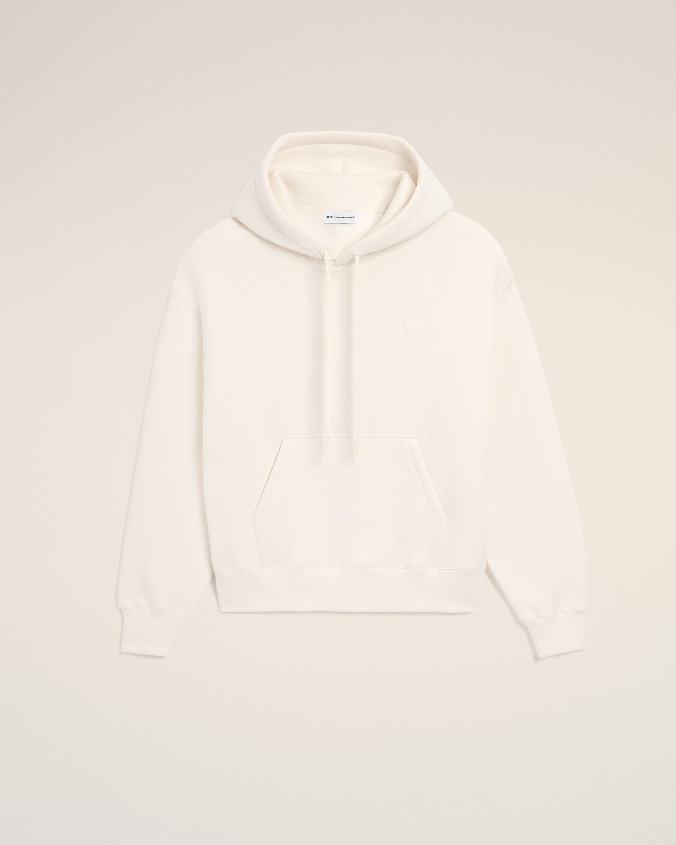 SUDADERA AMI DE COEUR BLANCA DE ALGODÓN ESTAMPADO BLANCO | AMI PARÍS
