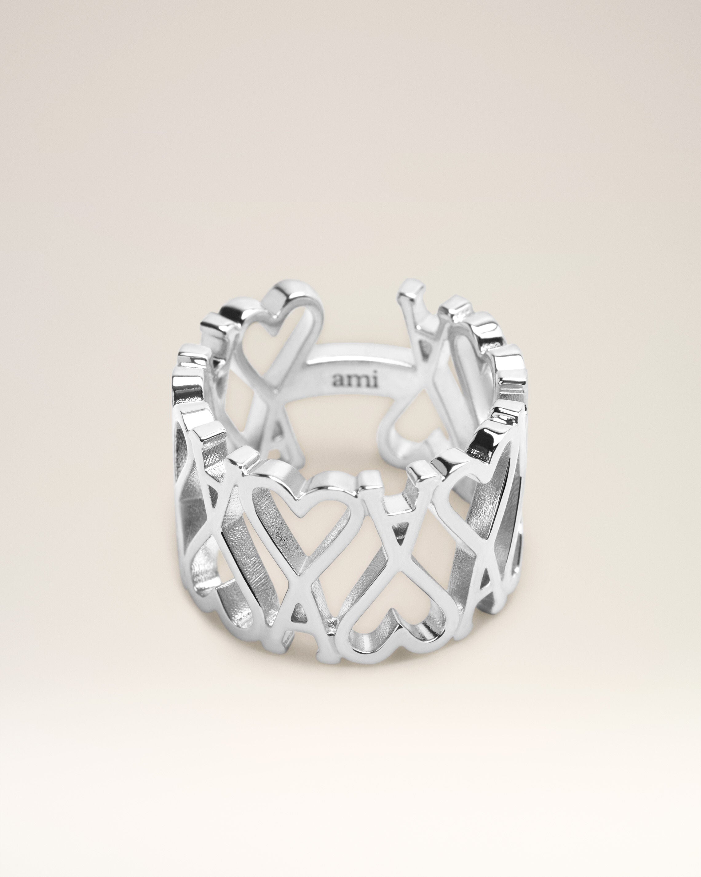 Anillo Ami de Coeur en plata | AMI PARIS