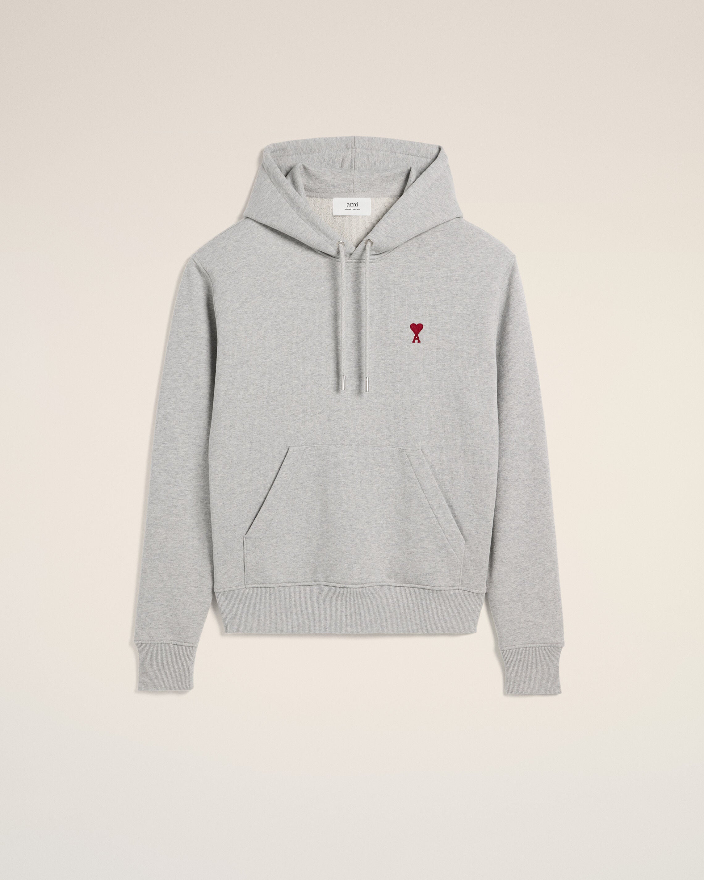 Sudadera Ami De Coeur en gris oliva rojo | AMI PARIS
