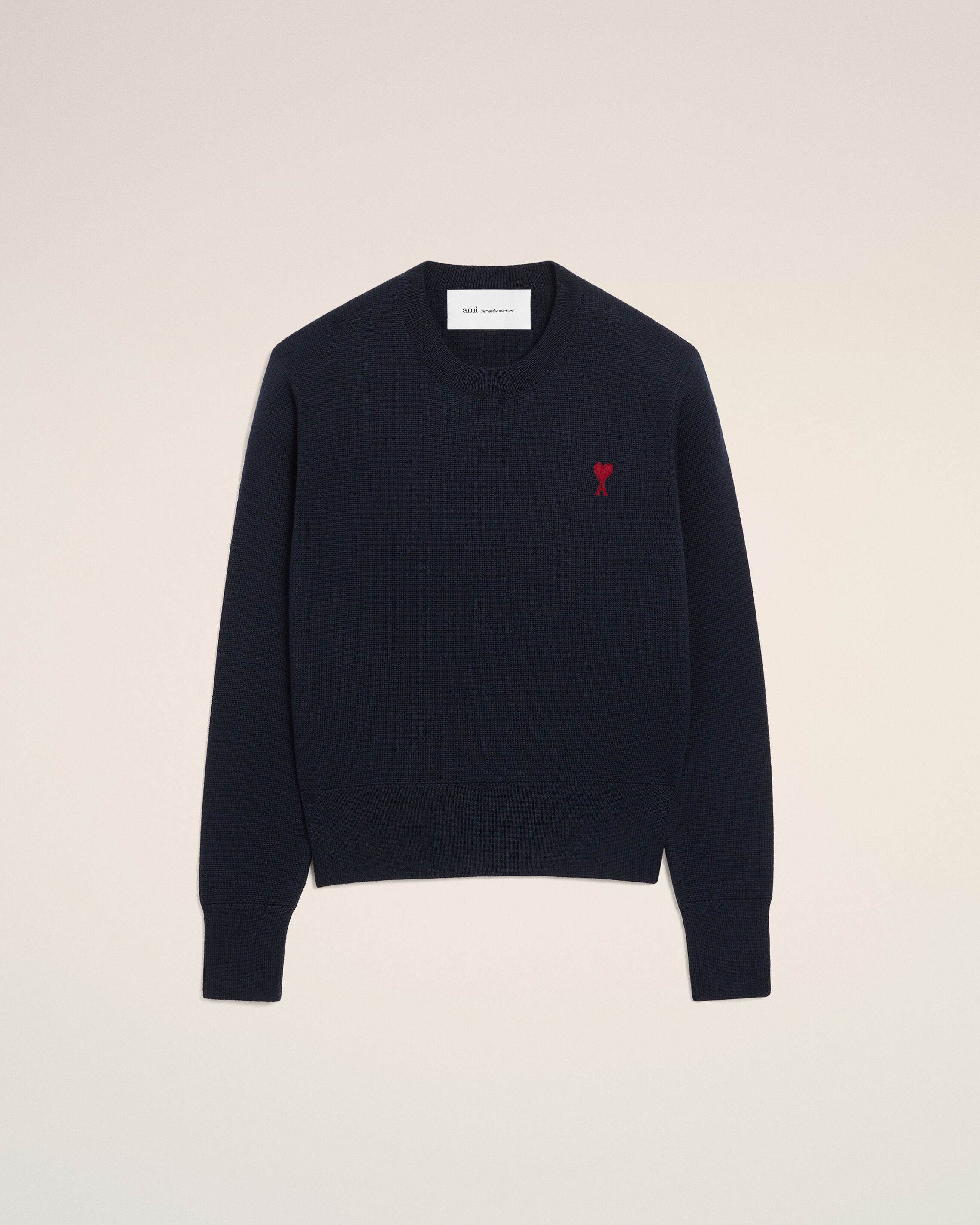 Sweater de lana azul NAVY/ROJO Ami De Coeur | AMI PARIS