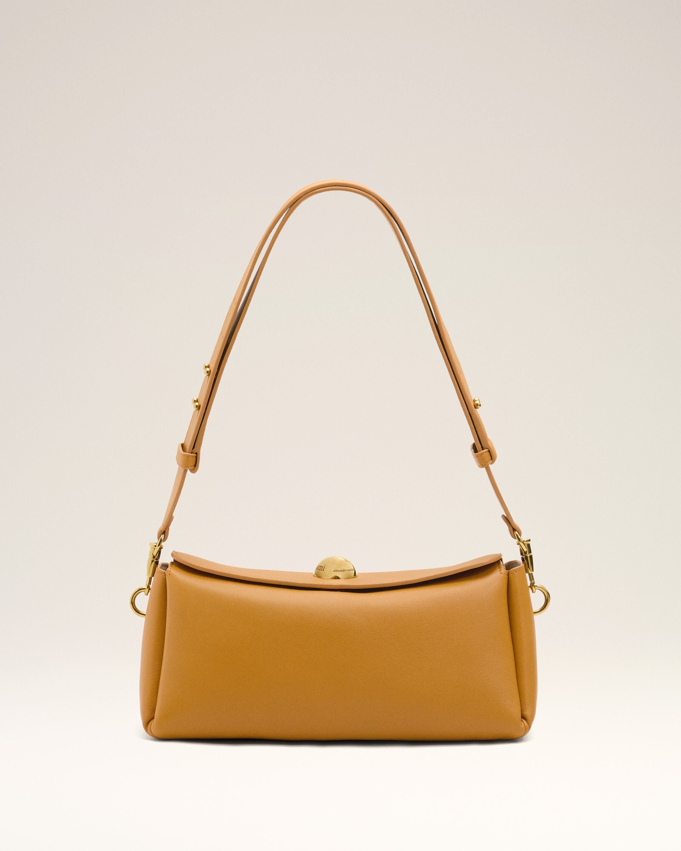 Bolso Carrousel de cuero amarillo honey | Ami Paris