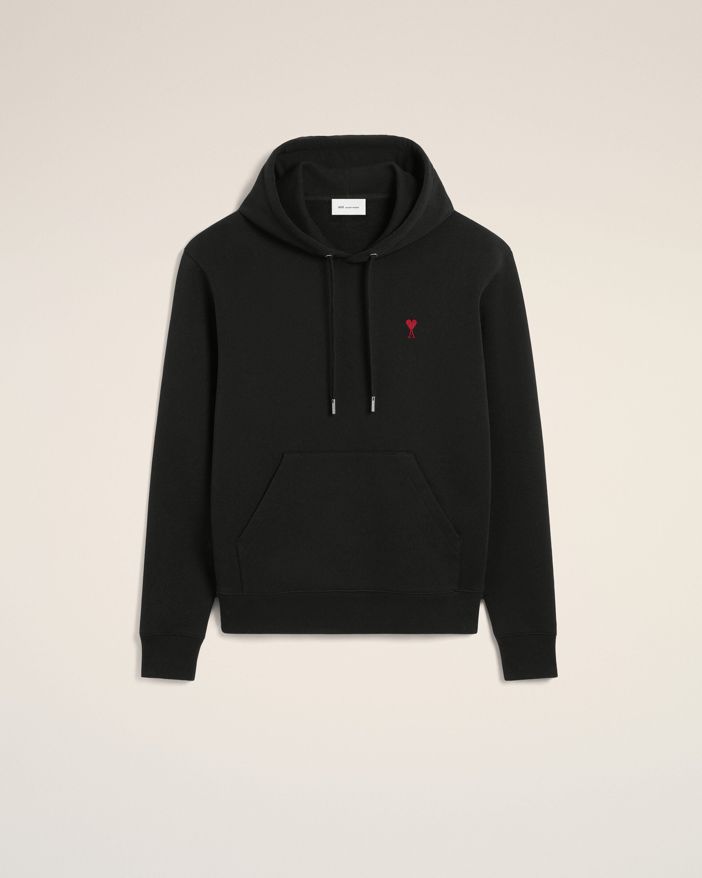 Sudadera Ami de Coeur Negro Rojo | AMI PARIS